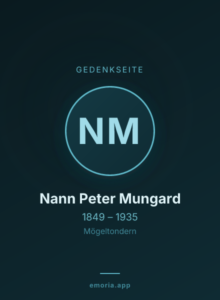 Gedenkportrait von Nann Peter Mungard
