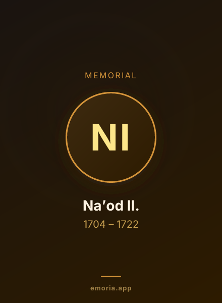 Memorial portrait of Na’od II.
