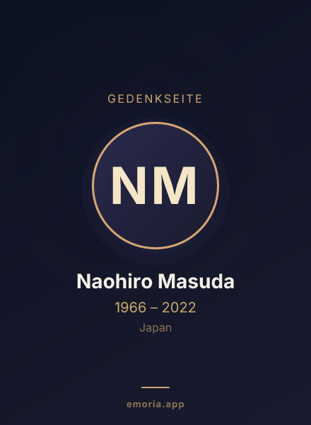 Gedenkportrait von Naohiro Masuda