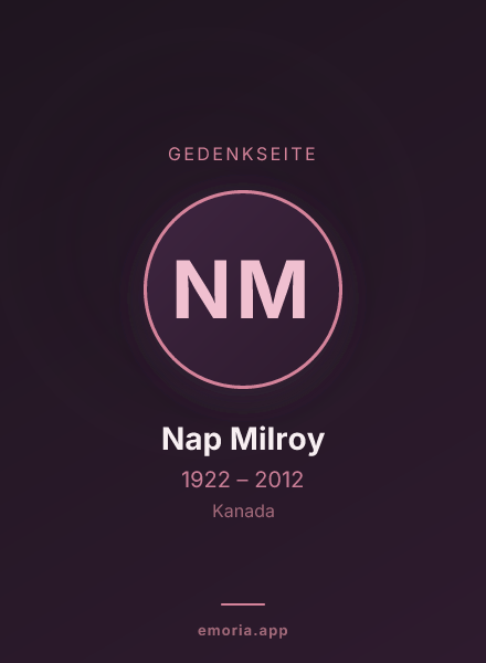 Gedenkportrait von Nap Milroy