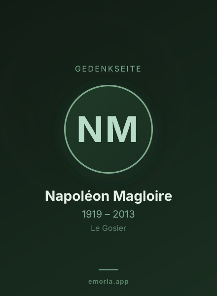Gedenkportrait von Napoléon Magloire