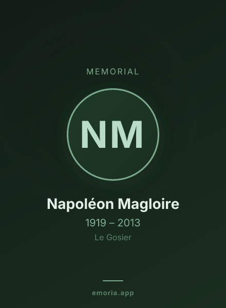 Memorial portrait of Napoléon Magloire