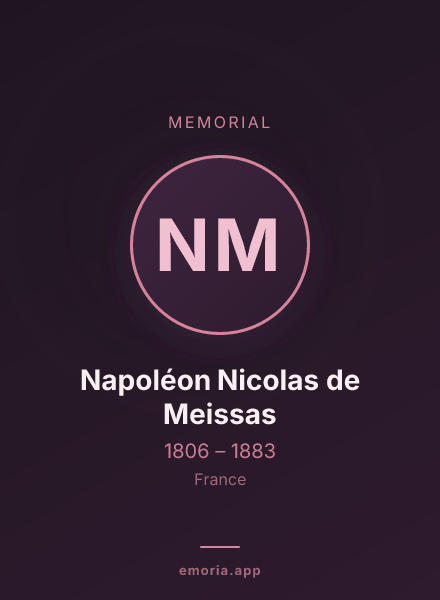 Memorial portrait of Napoléon Nicolas de Meissas