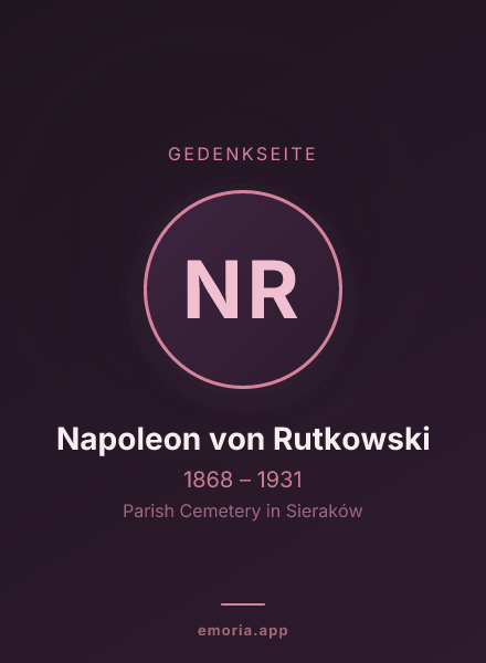 Gedenkportrait von Napoleon von Rutkowski