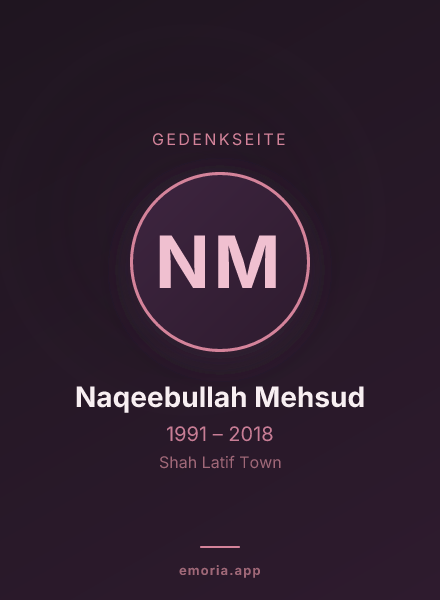 Gedenkportrait von Naqeebullah Mehsud