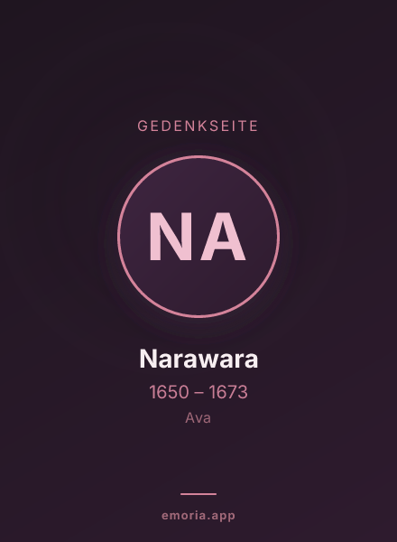 Gedenkportrait von Narawara