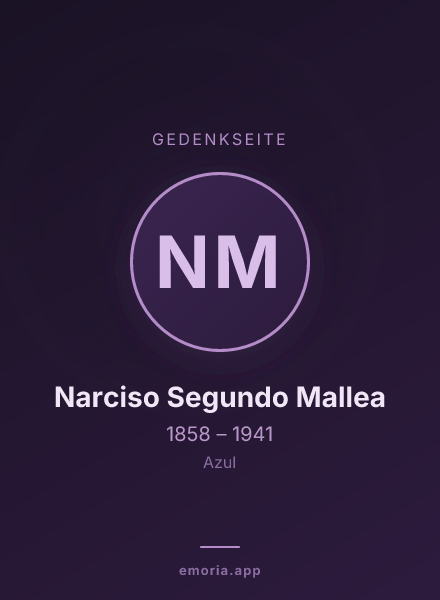 Gedenkportrait von Narciso Segundo Mallea