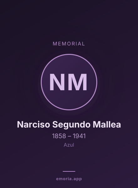 Memorial portrait of Narciso Segundo Mallea