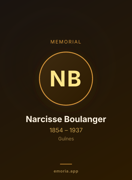 Memorial portrait of Narcisse Boulanger