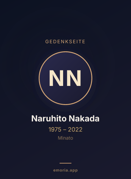 Gedenkportrait von Naruhito Nakada