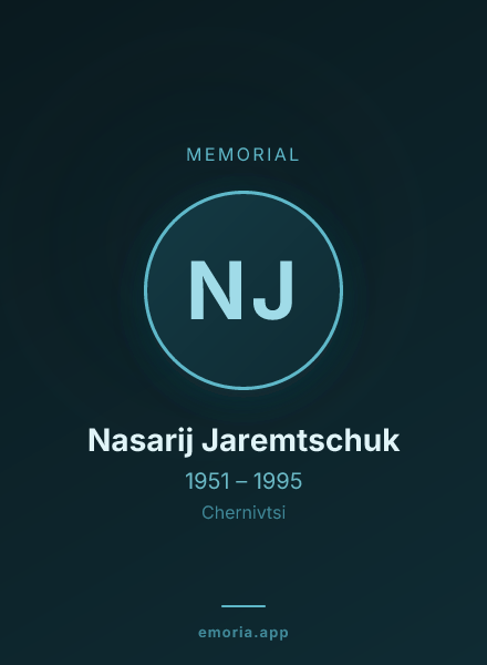 Memorial portrait of Nasarij Jaremtschuk