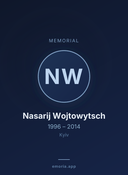Memorial portrait of Nasarij Wojtowytsch
