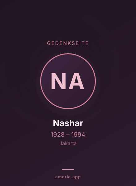 Gedenkportrait von Nashar