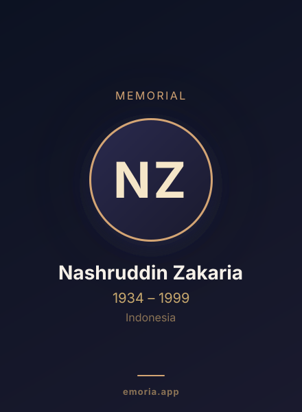 Memorial portrait of Nashruddin Zakaria