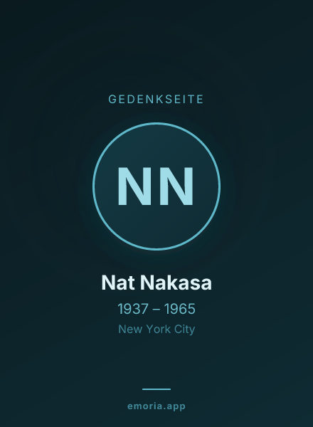 Gedenkportrait von Nat Nakasa
