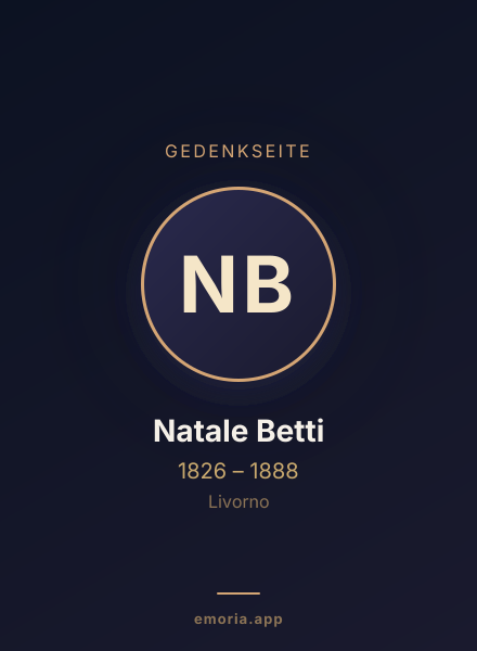 Gedenkportrait von Natale Betti