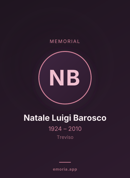 Memorial portrait of Natale Luigi Barosco