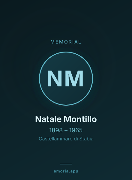Memorial portrait of Natale Montillo