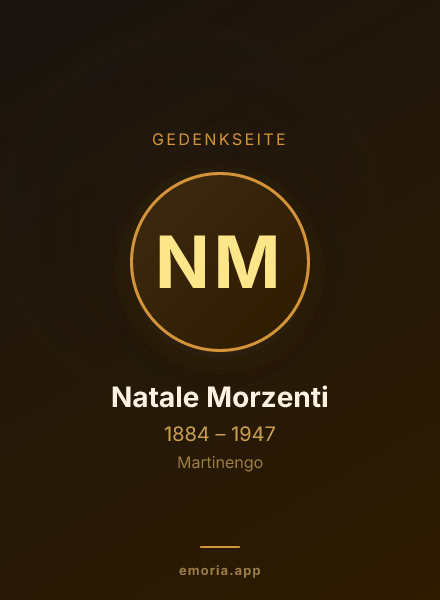 Gedenkportrait von Natale Morzenti