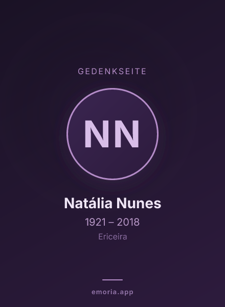 Gedenkportrait von Natália Nunes