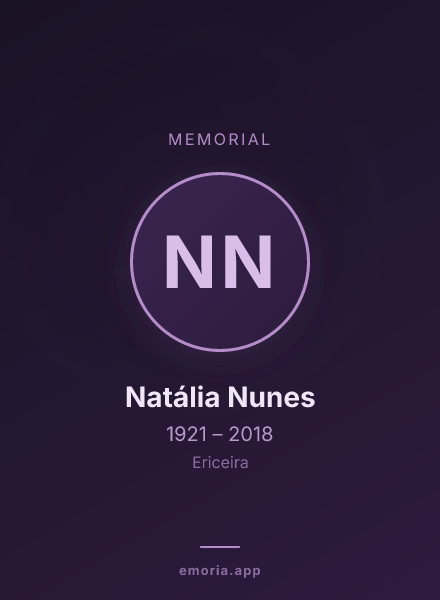Memorial portrait of Natália Nunes