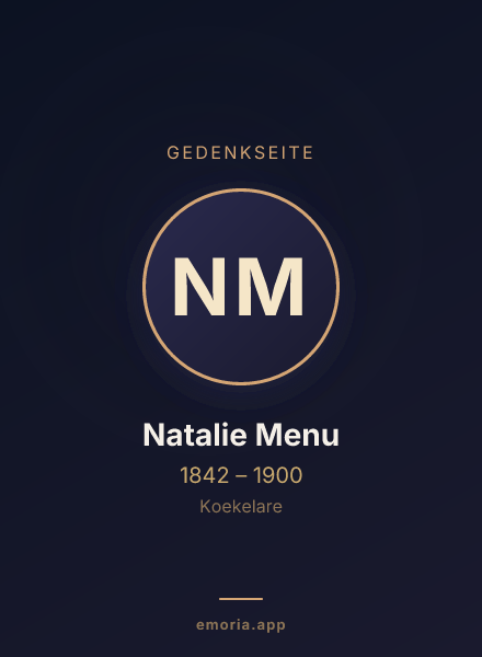 Gedenkportrait von Natalie Menu