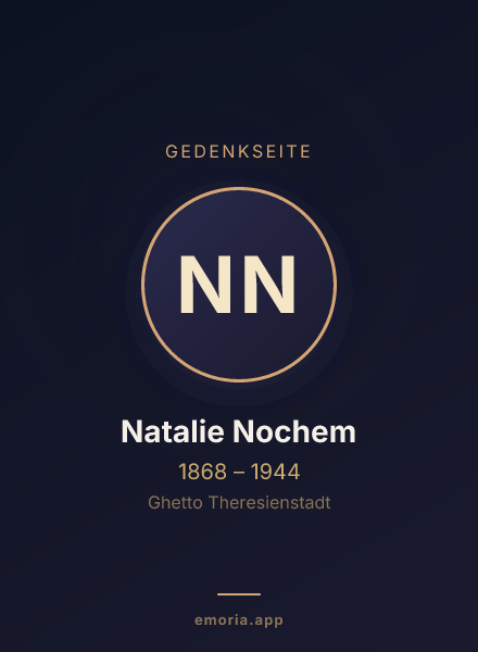 Gedenkportrait von Natalie Nochem
