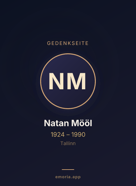 Gedenkportrait von Natan Mööl