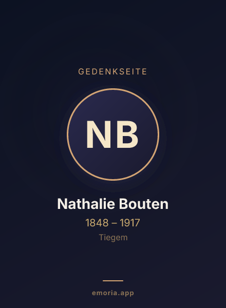 Gedenkportrait von Nathalie Bouten