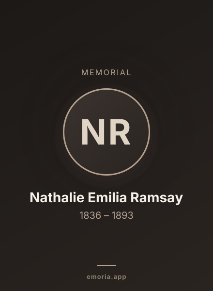 Memorial portrait of Nathalie Emilia Ramsay