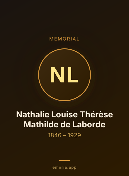 Memorial portrait of Nathalie Louise Thérèse Mathilde de Laborde
