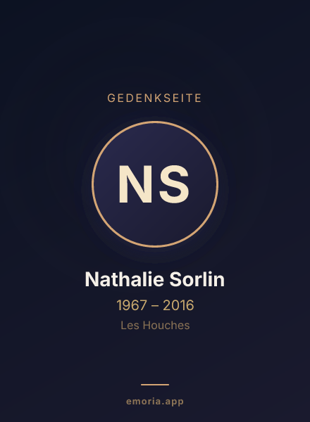 Gedenkportrait von Nathalie Sorlin