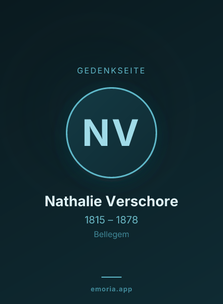 Gedenkportrait von Nathalie Verschore
