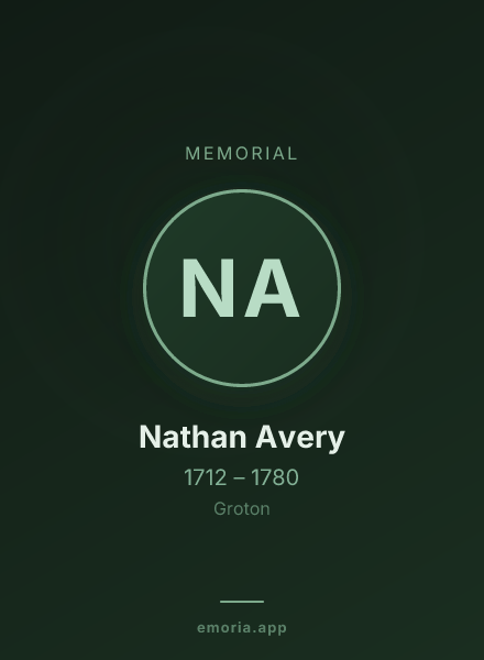 Memorial portrait of Nathan Avery