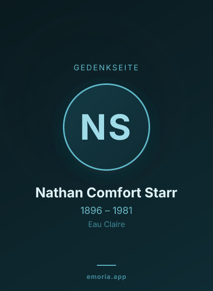 Gedenkportrait von Nathan Comfort Starr