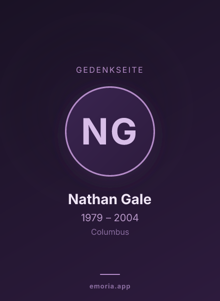 Gedenkportrait von Nathan Gale