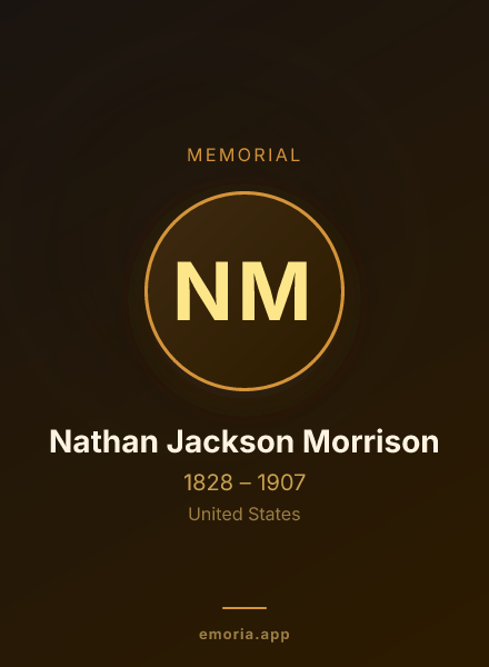 Memorial portrait of Nathan Jackson Morrison