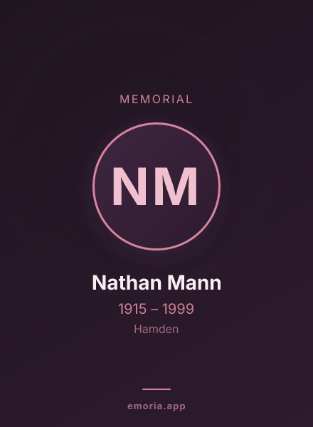 Memorial portrait of Nathan Mann