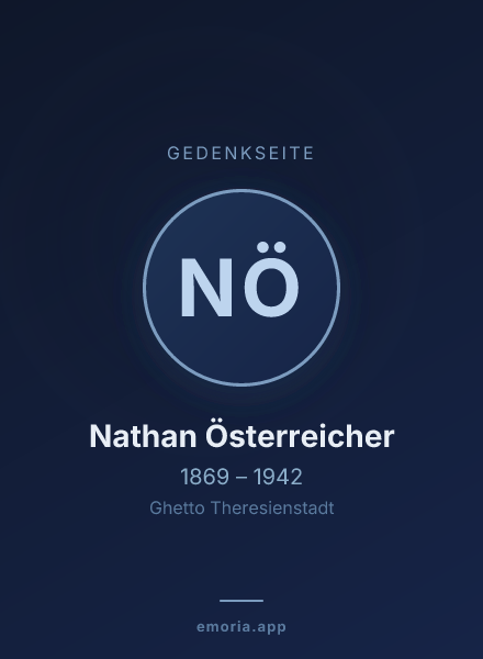 Gedenkportrait von Nathan Österreicher
