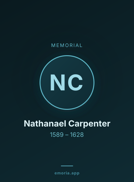 Memorial portrait of Nathanael Carpenter