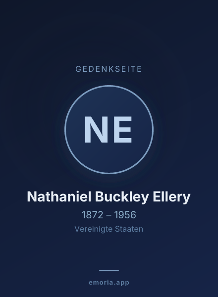 Gedenkportrait von Nathaniel Buckley Ellery