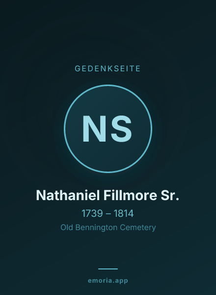 Gedenkportrait von Nathaniel Fillmore Sr.