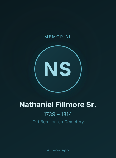 Memorial portrait of Nathaniel Fillmore Sr.