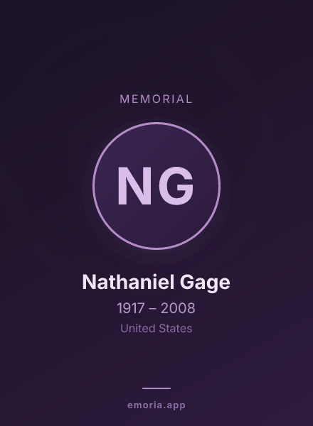 Memorial portrait of Nathaniel Gage