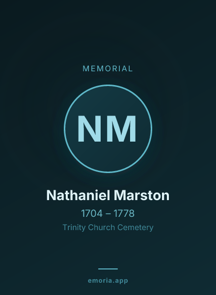 Memorial portrait of Nathaniel Marston