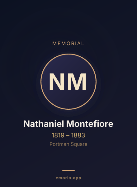 Memorial portrait of Nathaniel Montefiore