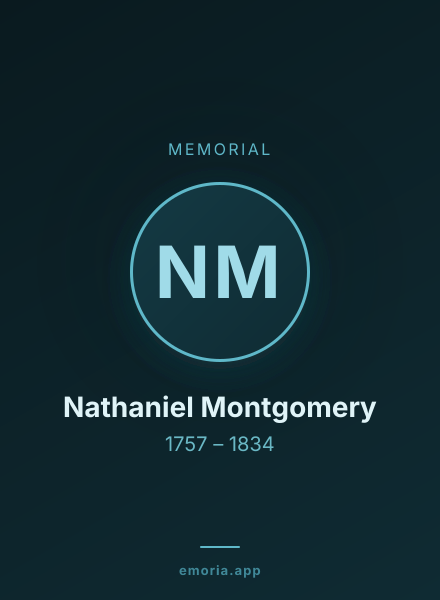 Memorial portrait of Nathaniel Montgomery