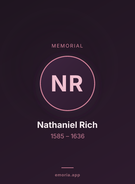 Memorial portrait of Nathaniel Rich