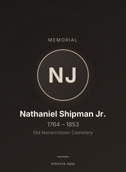 Memorial portrait of Nathaniel Shipman Jr.