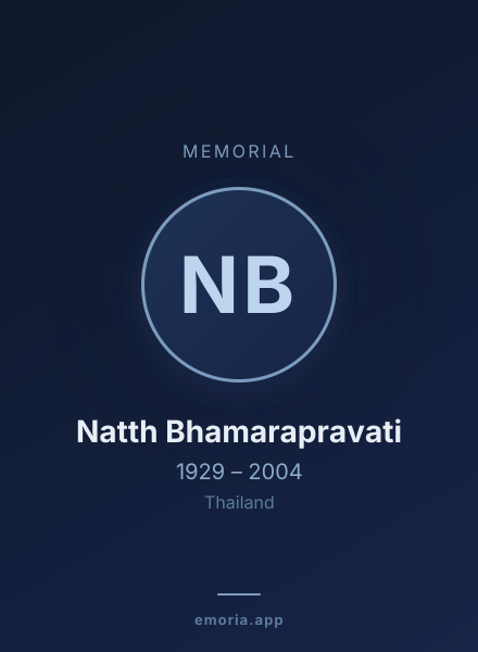 Memorial portrait of Natth Bhamarapravati